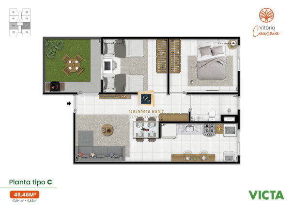 Imagem Apartamento com 2 Quartos à Venda, 42 m² em Cigana - Caucaia Imagem Apartamento com 2 Quartos à Venda, 42 m² em Cigana - Caucaia