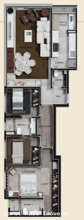 Imagem Apartamento com 3 Quartos à Venda, 110 m² em Funcionários - Belo Horizonte Imagem Apartamento com 3 Quartos à Venda, 110 m² em Funcionários - Belo Horizonte