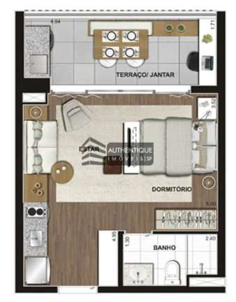 Imagem Apartamento com 1 Quarto à Venda, 38 m² em Vila Mariana - São Paulo