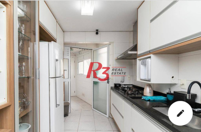 Imagem Apartamento com 3 Quartos para Alugar, 80 m² em Gonzaga - Santos