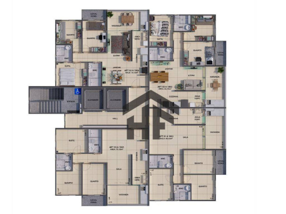 Imagem Apartamento com 3 Quartos à Venda, 70 m² em Janga - Paulista Imagem Apartamento com 3 Quartos à Venda, 70 m² em Janga - Paulista