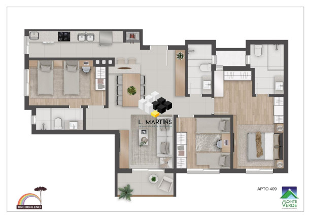 Imagem Apartamento com 1 Quarto à Venda, 46 m² em Floresta - Gramado