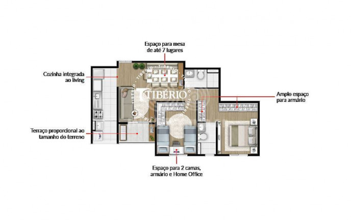 Imagem Apartamento com 2 Quartos à Venda, 58 m² em Conceição - São Paulo