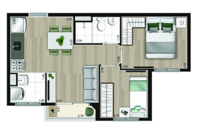 Imagem Apartamento com 2 Quartos à Venda, 38 m² em Jardim Mirante - São Paulo