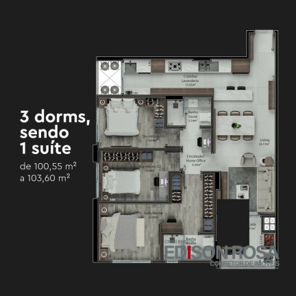 Imagem Apartamento com 3 Quartos à Venda, 140 m² em Nossa Senhora Do Rosário - São José