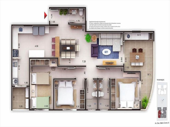 Imagem Apartamento com 3 Quartos à Venda, 104 m² em Centro - Itanhaem Imagem Apartamento com 3 Quartos à Venda, 104 m² em Centro - Itanhaem