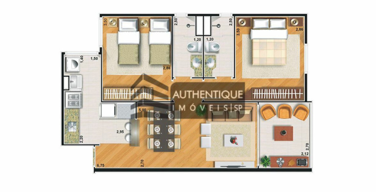 Imagem Apartamento com 2 Quartos à Venda, 64 m² em Demarchi - São Bernardo Do Campo