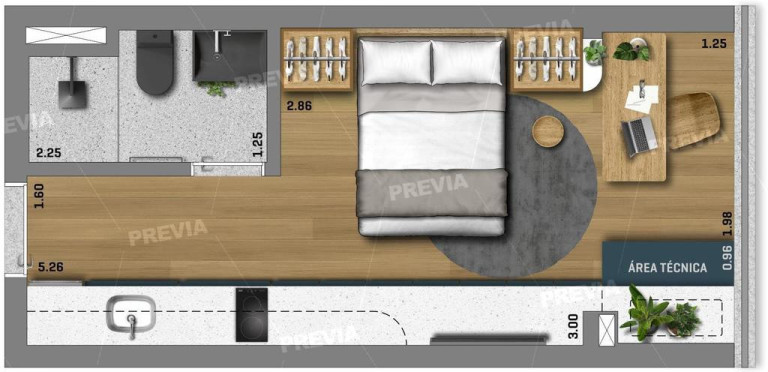 Imagem Imóvel com 1 Quarto à Venda, 23 m² em Perdizes - São Paulo