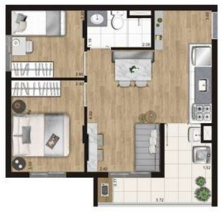 Imagem Apartamento com 2 Quartos à Venda, 42 m² em Freguesia Do ó - São Paulo