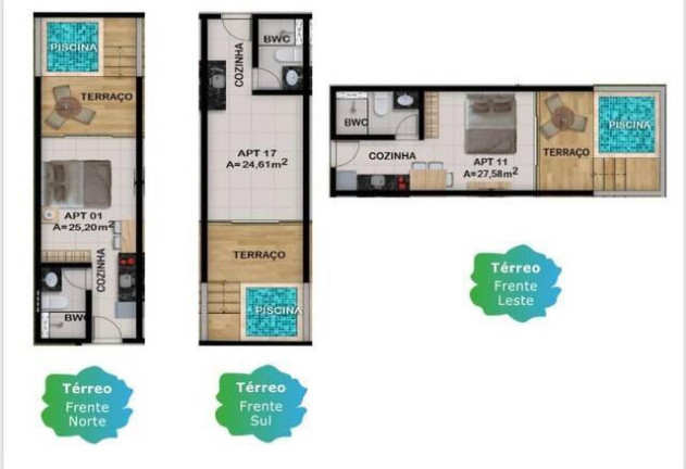 Imagem Apartamento com 1 Quarto à Venda, 19 m² em Porto De Galinhas - Ipojuca