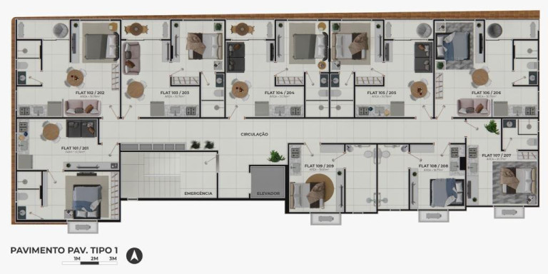 Imagem Apartamento com 1 Quarto à Venda, 23 m² em Jardim Oceania - João Pessoa