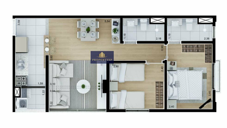 Imagem Apartamento com 2 Quartos à Venda, 54 m² em Perdizes - São Paulo