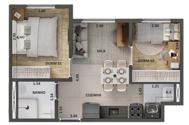 Imagem Apartamento com 2 Quartos à Venda, 42 m² em Chácara Santo Antônio (zona Sul) - São Paulo Imagem Apartamento com 2 Quartos à Venda, 42 m² em Chácara Santo Antônio (zona Sul) - São Paulo