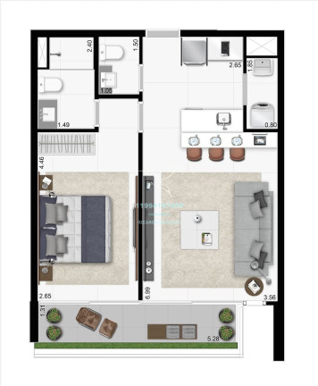 Imagem Studio com 1 Quarto à Venda, 37 m² em Pinheiros - São Paulo Imagem Studio com 1 Quarto à Venda, 37 m² em Pinheiros - São Paulo