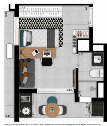 Imagem Studio com 1 Quarto à Venda, 17 m² em Perdizes - São Paulo