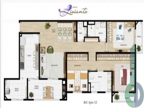 Imagem Apartamento com 3 Quartos à Venda, 117 m² em Jardim Haydee - Mauá Imagem Apartamento com 3 Quartos à Venda, 117 m² em Jardim Haydee - Mauá