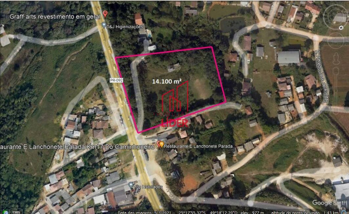Terreno à Venda, 14.100 m² em Mato Dentro - Almirante Tamandaré