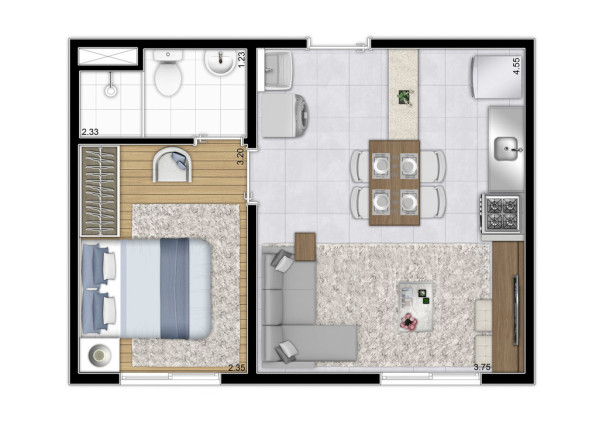 Imagem Apartamento com 1 Quarto à Venda, 31 m² em Chácara Santo Antônio (zona Sul) - São Paulo Imagem Apartamento com 1 Quarto à Venda, 31 m² em Chácara Santo Antônio (zona Sul) - São Paulo