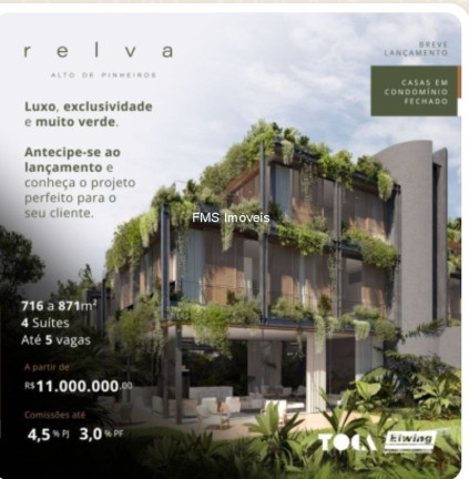 Imagem Casa com 4 Quartos à Venda, 871 m² em Alto De Pinheiros - São Paulo