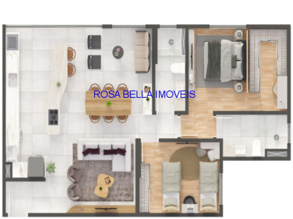 Imagem Apartamento com 3 Quartos à Venda, 86 m² em Vila Vitória Ii - Indaiatuba