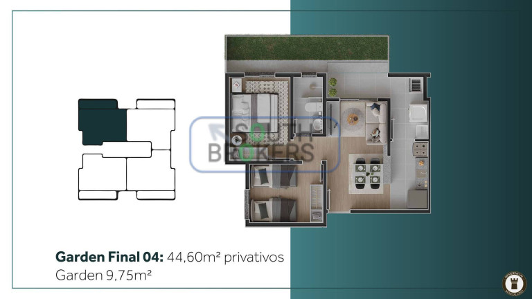 Imagem Apartamento com 2 Quartos à Venda, 44 m² em Itaqui - Campo Largo Imagem Apartamento com 2 Quartos à Venda, 44 m² em Itaqui - Campo Largo