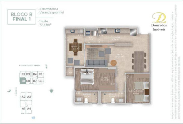 Imagem Apartamento com 2 Quartos à Venda, 77 m² em Aviação - Praia Grande Imagem Apartamento com 2 Quartos à Venda, 77 m² em Aviação - Praia Grande