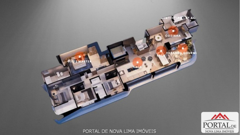 Imagem Apartamento com 4 Quartos à Venda, 182 m² em Gutierrez - Belo Horizonte Imagem Apartamento com 4 Quartos à Venda, 182 m² em Gutierrez - Belo Horizonte
