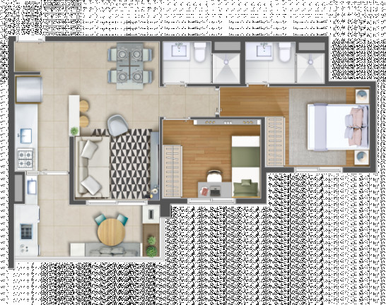 Imagem Apartamento com 2 Quartos à Venda, 60 m² em Butantã - São Paulo