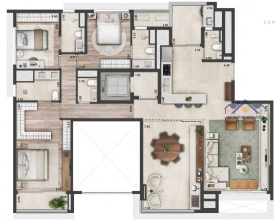 Imagem Apartamento com 3 Quartos à Venda, 151 m² em Moema - São Paulo
