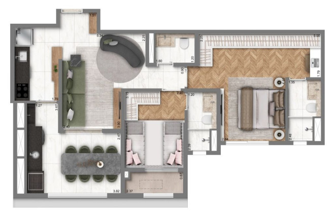 Apartamento com 2 Quartos à Venda, 63 m² em Alto Do Ipiranga - São Paulo