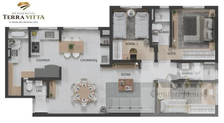 Imagem Apartamento com 2 Quartos à Venda, 67 m² em Barcelona - São Caetano Do Sul Imagem Apartamento com 2 Quartos à Venda, 67 m² em Barcelona - São Caetano Do Sul