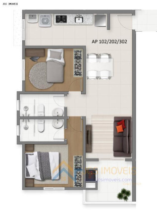 Imagem Apartamento com 2 Quartos à Venda, 46 m² em Weissópolis - Pinhais Imagem Apartamento com 2 Quartos à Venda, 46 m² em Weissópolis - Pinhais