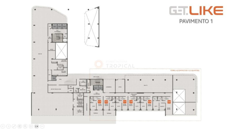 Imagem Apartamento com 1 Quarto à Venda, 27 m² em Cabo Branco - João Pessoa Imagem Apartamento com 1 Quarto à Venda, 27 m² em Cabo Branco - João Pessoa