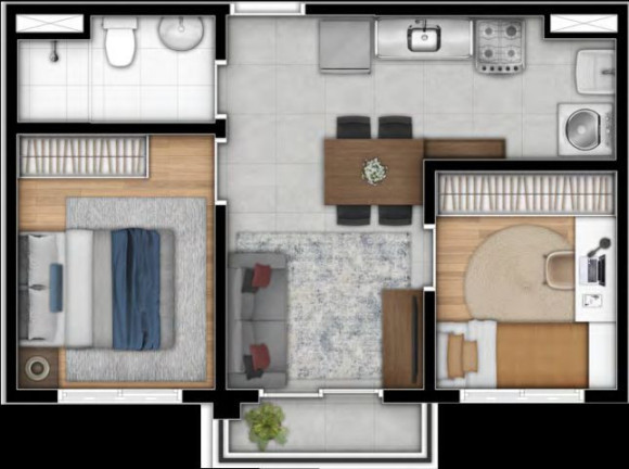 Imagem Apartamento com 2 Quartos à Venda, 38 m² em Jardim São Luís - São Paulo Imagem Apartamento com 2 Quartos à Venda, 38 m² em Jardim São Luís - São Paulo