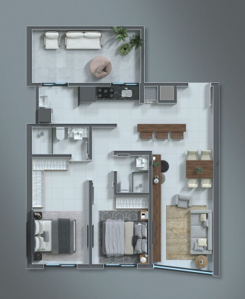 Imagem Apartamento com 2 Quartos à Venda, 78 m² em Capão Da Canoa - Capão Da Canoa