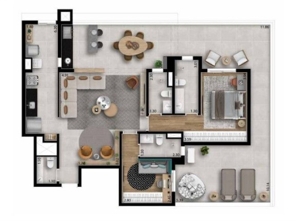 Imagem Apartamento com 3 Quartos à Venda, 140 m² em Vila Osasco - Osasco Imagem Apartamento com 3 Quartos à Venda, 140 m² em Vila Osasco - Osasco