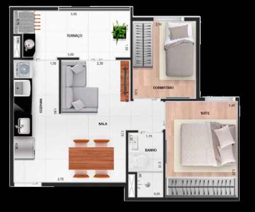 Imagem Apartamento com 2 Quartos à Venda, 46 m² em Vila Ema - São Paulo Imagem Apartamento com 2 Quartos à Venda, 46 m² em Vila Ema - São Paulo