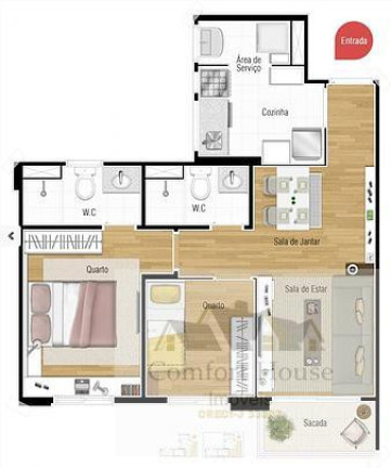 Imagem Apartamento com 2 Quartos à Venda, 54 m² em Casa Branca - Santo André Imagem Apartamento com 2 Quartos à Venda, 54 m² em Casa Branca - Santo André