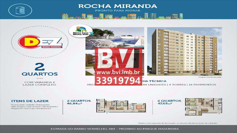 Imagem Apartamento com 2 Quartos à Venda, 48 m² em Rocha Miranda - Rio De Janeiro Imagem Apartamento com 2 Quartos à Venda, 48 m² em Rocha Miranda - Rio De Janeiro