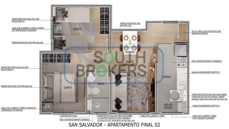 Imagem Apartamento com 2 Quartos à Venda,  em Cidade São Mateus - São Paulo