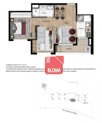 Imagem Apartamento com 2 Quartos à Venda, 47 m² em Vila Anastácio - São Paulo