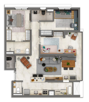 Imagem Apartamento com 2 Quartos à Venda, 104 m² em Brooklin Paulista - São Paulo