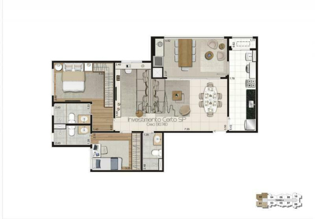 Imagem Apartamento com 2 Quartos à Venda, 55 m² em Mooca - São Paulo Imagem Apartamento com 2 Quartos à Venda, 55 m² em Mooca - São Paulo