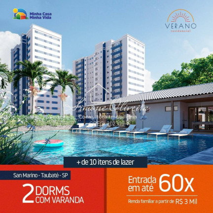 Imagem Apartamento com 2 Quartos à Venda, 45 m² em Chácara São Manoel - Taubaté Imagem Apartamento com 2 Quartos à Venda, 45 m² em Chácara São Manoel - Taubaté