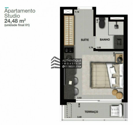 Imagem Apartamento com 1 Quarto à Venda, 38 m² em Consolação - São Paulo Imagem Apartamento com 1 Quarto à Venda, 38 m² em Consolação - São Paulo