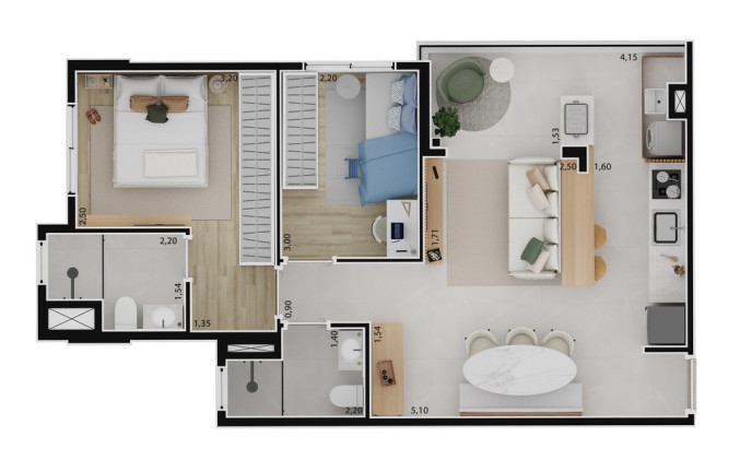 Imagem Apartamento com 2 Quartos à Venda, 56 m² em Vila Califórnia - São Paulo Imagem Apartamento com 2 Quartos à Venda, 56 m² em Vila Califórnia - São Paulo