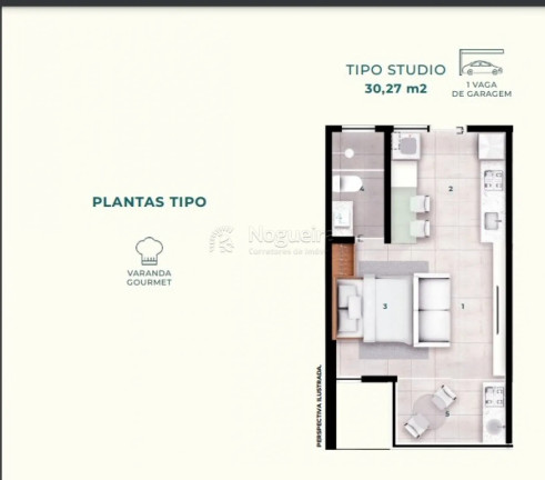 Imagem Flat com 1 Quarto à Venda, 30 m² em Muro Alto - Ipojuca Imagem Flat com 1 Quarto à Venda, 30 m² em Muro Alto - Ipojuca
