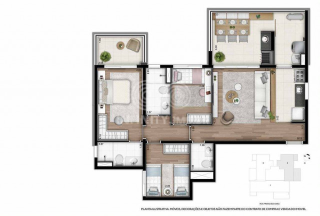 Imagem Apartamento com 3 Quartos à Venda, 95 m² em Bosque Da Saúde - São Paulo Imagem Apartamento com 3 Quartos à Venda, 95 m² em Bosque Da Saúde - São Paulo