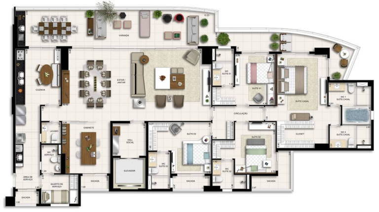 Imagem Apartamento com 4 Quartos à Venda, 271 m² em Meireles - Fortaleza Imagem Apartamento com 4 Quartos à Venda, 271 m² em Meireles - Fortaleza