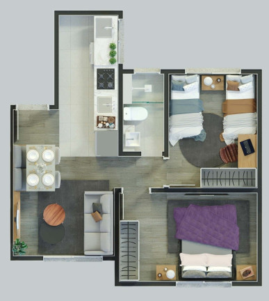 Imagem Apartamento com 2 Quartos à Venda, 41 m² em Central Park - Cachoeirinha